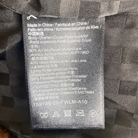 Scotch & Soda Wool Houndstooth Plaid Coat Cute Fall Jacket